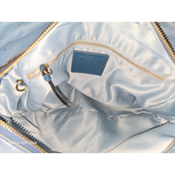 Coach Leather Hampton Lindsay Satchel Bag - Picture 10 of 10